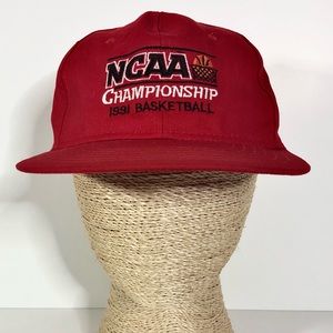 Vintage 1991 Made in USA NCAA Red Snap Back Cap